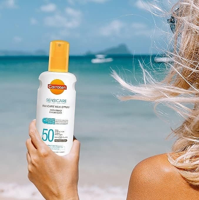 Balsam do ciała chroniący przed słońcem - Carroten Sensicare Suncare Milk Spray SPF50 — Zdjęcie N2