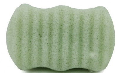 Gąbka konjac do twarzy i ciała Zielona herbata - Bebevisa Konjac Sponge — Zdjęcie N1