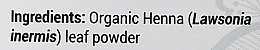 Proszek z liści henny do farbowania włosów - Indus Valley Bio Organic Henna Leaf Powder — Zdjęcie N4