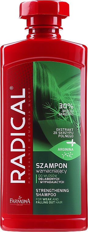 Wzmacniający szampon do włosów osłabionych i wypadających - Farmona Radical — Zdjęcie N3