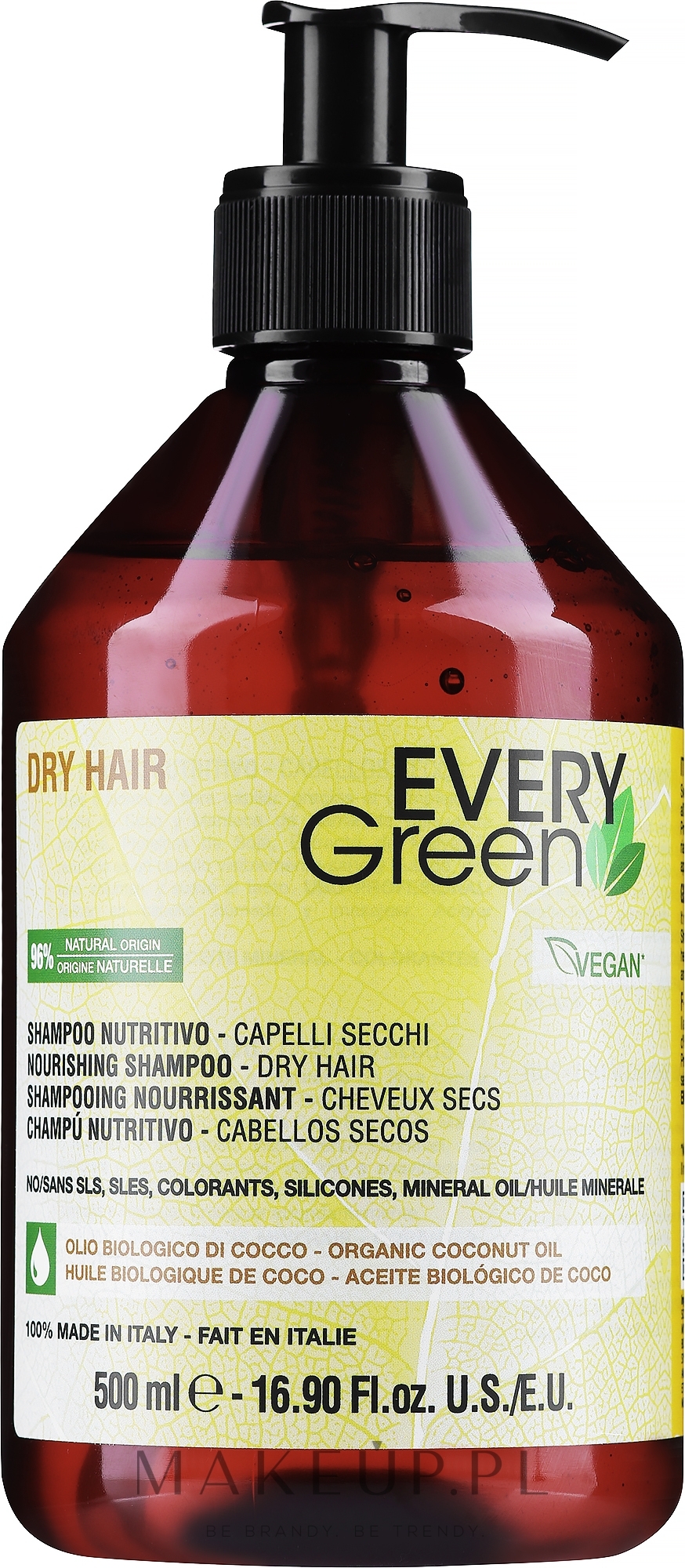 Szampon do włosów suchych - EveryGreen Dry Hair Nourishing Shampoo — Zdjęcie 500 ml