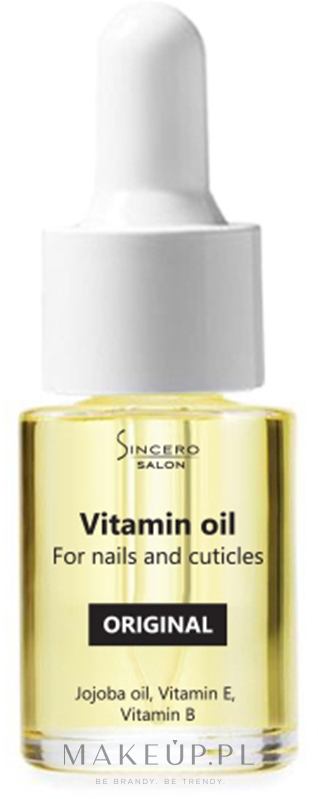 Witaminowy olejek do paznokci i skórek - Sincero Salon Vitamin Nail Oil Original  — Zdjęcie 10 ml