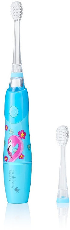 Elektryczna szczoteczka do zębów Flashing Fun 3+, flaming - Brush-Baby KidzSonic Electric Toothbrush — Zdjęcie N1