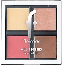 Paleta do makijażu twarzy - Flormar All I Need Face Palette — Zdjęcie N1