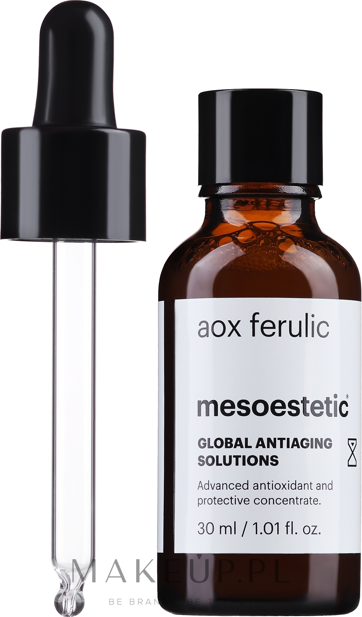 Serum antyoksydacyjne zapobiegające przedwczesnemu starzeniu się skóry - Mesoestetic Aox Ferulic  — Zdjęcie 30 ml