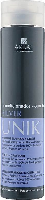 Odżywka do włosów blond i siwych - Arual Unik Silver Conditioner — Zdjęcie N1