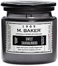 Kup Świeca zapachowa z dwoma knotami - Colonial Candle M. Baker Collection Sweet Sandalwood