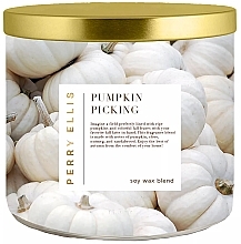 Świeca zapachowa - Perry Ellis Pumpkin Picking Fine Fragrance Candle — Zdjęcie N1