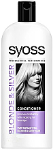 Kup Odżywka zapobiegająca żółtym odcieniom na włosach farbowanych - Syoss Blond & Silver Conditioner