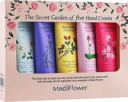 Kup Zestaw kremów do rąk z ekstraktami kwiatowymi, 5 produktów - Medi Flower The Secret Garden Of Five Hand Cream