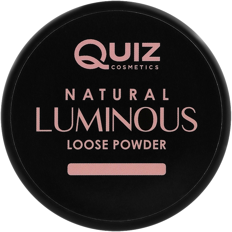 Rozświetlający sypki puder do twarzy - Quiz Cosmetics Natural Luminous Loose Powder — Zdjęcie N1