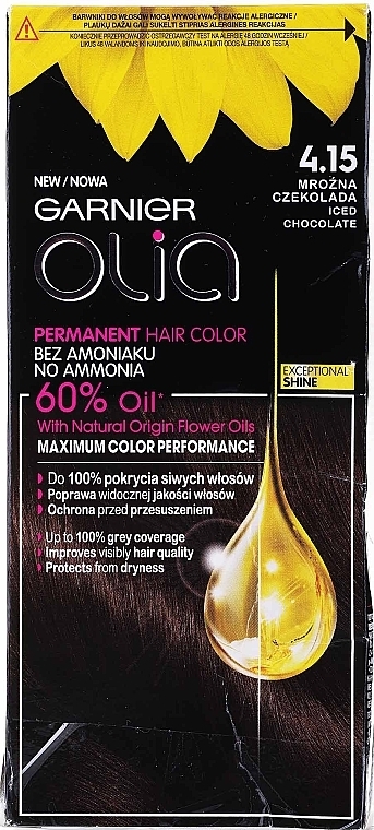PRZECENA! Farba do włosów bez amoniaku - Garnier Olia Permanent Hair Color * — Zdjęcie N1