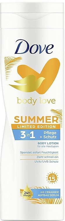 Balsam do ciała Love Summer - Dove Body Lotion with UVA/UVB Protection SPF15 — Zdjęcie N1