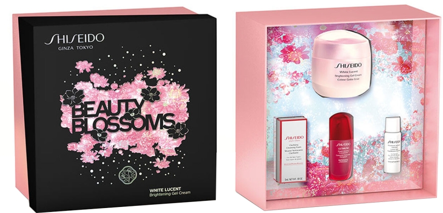 Zestaw - Shiseido White Lucent Beauty Blossoms Holiday Kit (f/cr/50ml + f/foam/5ml + f/softner/7ml + conc/10ml) — Zdjęcie N1