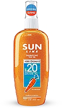 Kup Olejek przyspieszający opalanie z drobinkami - Sun Like Shimmering Oil Deep Tan SPF 20 New Formula