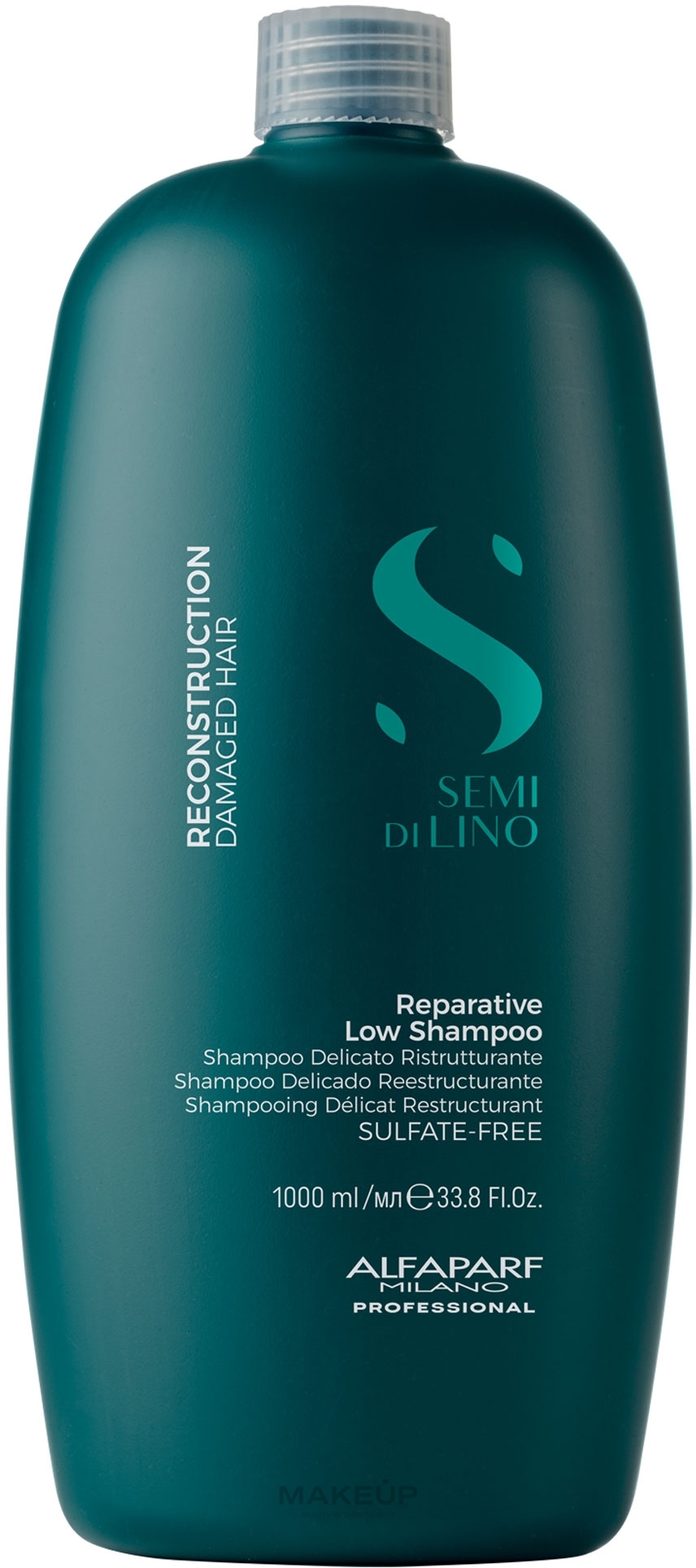 Naprawczy szampon do włosów zniszczonych - Alfaparf Semi Di Lino Reconstruction Reparative Low Shampoo — Zdjęcie 1000 ml