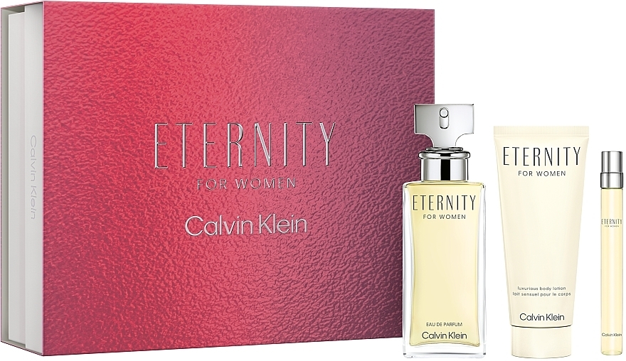 Calvin Klein Eternity For Woman - Zestaw (edp/100 ml+edp/10 ml+b/l/100 ml) — Zdjęcie N2