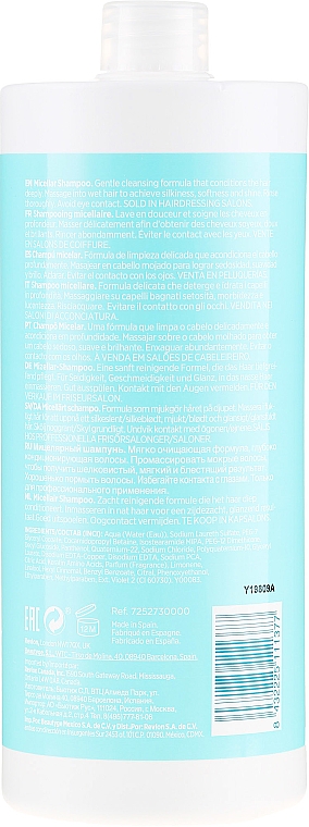 Nawilżający szampon micelarny ułatwiający rozczesywanie włosów - Revlon Professional Equave Instant Detangeling Micellar Shampoo — Zdjęcie N2