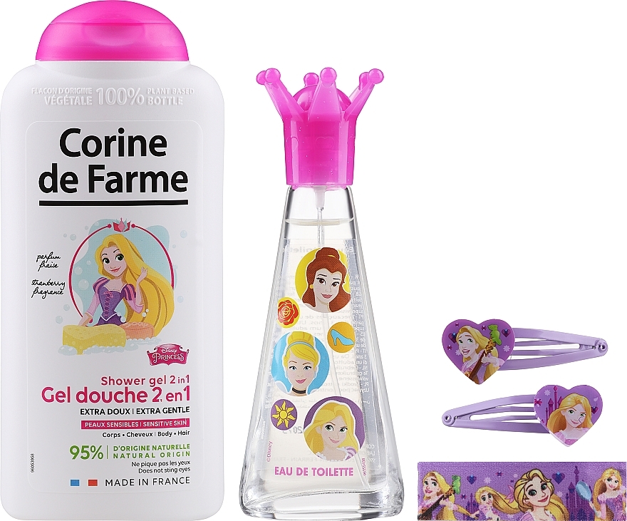 Corine de Farme Princess - Zestaw (edt 30 ml + sh/gel 300 ml + accessories) — Zdjęcie N2