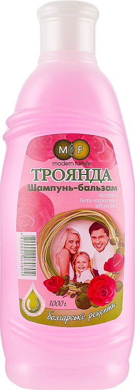 Różany szampon-balsam - Pirana Modern Family — Zdjęcie N5