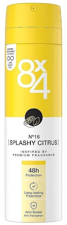 Dezodorant - 8x4 №16 Splashy Citrus Deodorant — Zdjęcie N1