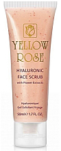 Kup Peeling z kwasem hialuronowym i ekstraktami z kwiatów - Yellow Rose Hyaluronic Face Scrub 