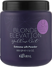 Rozjaśniający puder do włosów do poziomu 9 - Kaaral Blonde Elevation Yellow Out Extreme Lift Powder — Zdjęcie N3
