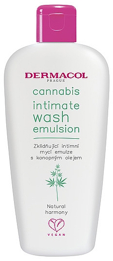 Kojąca emulsja do higieny intymnej z olejem konopnym - Dermacol Cannabis Intimate Wash Emulsion — Zdjęcie N1