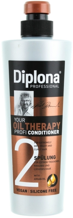 Odżywka do suchych i łamliwych włosów z olejem arganowym - Diplona Professional Conditioner Oil Therapy — Zdjęcie N1