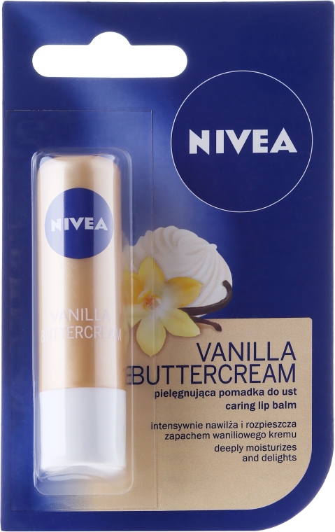 Pielęgnująca pomadka do ust Waniliowy krem - NIVEA Vanilla Buttercream Caring Lip Balm — Zdjęcie N6