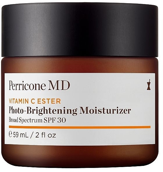 Nawilżająco-rozjaśniający krem do twarzy SPF 30 - Perricone MD Vitamin C Ester Photo-Brightening Moisturizer Broad Spectrum