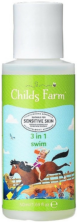 Szampon do ciała i głowy 3 w 1 Truskawka i mięta pieprzowa - Childs Farm 3in1 Swim Strawberry & Organic Mint — Zdjęcie N1