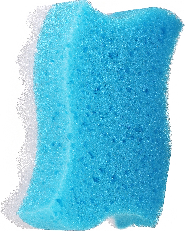 Gąbka do kąpieli i masażu Fala, niebieska - Grosik Camellia Bath Sponge — Zdjęcie N1