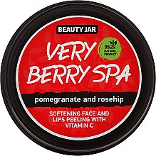 Kup Delikatny peeling do twarzy i ust z witaminą C - Beauty Jar Very Berry Spa Softening Face And Lips Peeling With Vitamin C Pomegranate And Rosehip
