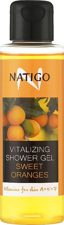 Energetyczny żel pod prysznic Słodkie pomarańcze - Natigo Vitalizing Shower Gel Sweet Oranges — Zdjęcie N1