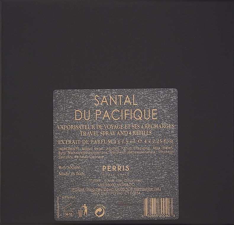 Perris Monte Carlo Santal Du Pacifique - Zestaw (perfume/4x7,5ml + perfume case) — Zdjęcie N2