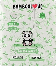 Pieluchy bambusowe, XL (12-18 kg), 20 szt. - Bamboolove — Zdjęcie N1