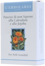 Mydło kosmetyczne Nagietek i olej jojoba - L'Erbolario Panetto Di Non Sapone Alla Calendula E Allo Jojoba — Zdjęcie N2