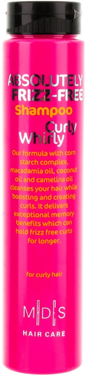 Szampon zapobiegający puszeniu się włosów kręconych - Mades Cosmetics Absolutely Frizz-free Shampoo Curly Whirly — Zdjęcie N1