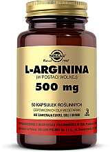 Kup L-arginina 500 mg - Solgar L-Arginine