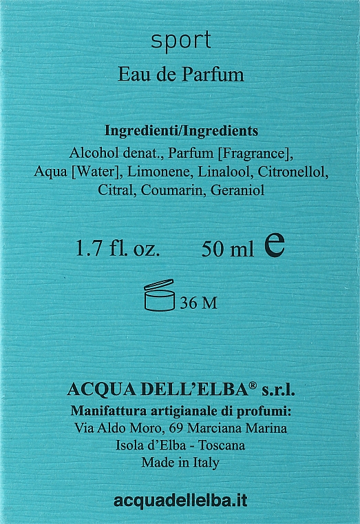 Acqua Dell'Elba Sport - Woda perfumowana — Zdjęcie N3
