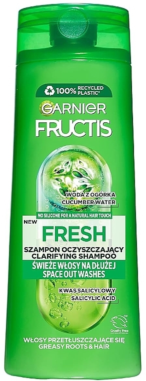 Wzmacniający szampon do włosów normalnych i szybko przetłuszczających się - Garnier Fructis Fresh Shampoo — Zdjęcie N3