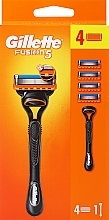 Kup Maszynka do golenia z 4 wymiennymi ostrzami, czarna - Gillette Fusion5 Razor For Men