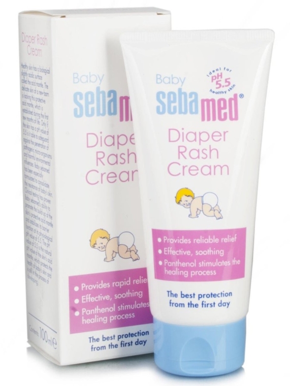 Ochronny krem pieluszkowy dla dzieci i niemowląt o pH 5.5 - Sebamed Baby Diaper Rash Cream — Zdjęcie N1