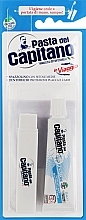 Zestaw - Pasta Del Capitano Teeth Travel Kit (toothpast/25ml + toothbrush/1pc) — Zdjęcie N1