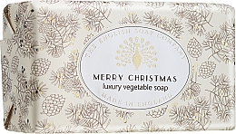 Kup Świąteczne mydło w kostce z masłem shea - The English Soap Company Merry Christmas Luxury Vegetable Soap
