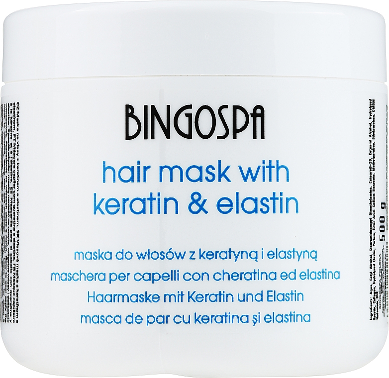 Maska do włosów z keratyną i elastyną - BingoSpa Hair Mask — Zdjęcie N1