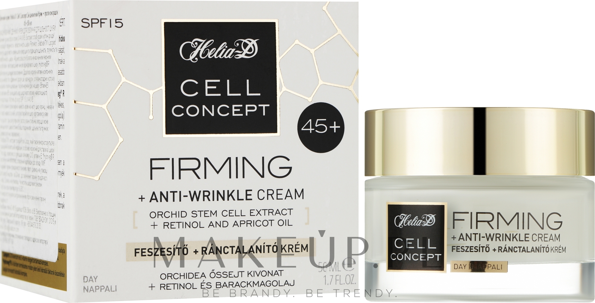 Przeciwzmarszczkowy krem do twarzy na dzień, 45+ - Helia-D Cell Concept Cream — Zdjęcie 50 ml