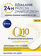 Kup Przeciwzmarszczkowy nawilżający krem na dzień SPF30 - NIVEA Q10 Firming Face Cream 