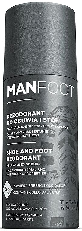 PRZECENA! Dezodorant do obuwia i stóp - ManFoot Shoes Deodorant * — Zdjęcie N1